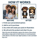 Gift For Couples,Gift For Husband,Gift For Wife,Gift For Boyfriend,Gift For Girlfriend,Pet Lovers,Pet Couple,Dog Lovers,Dog Couple,Cat Lovers,Cat Couple,Love - Custom Photo Pixel Art Standee You Me And The Dog Cat - Personalized T Shirt