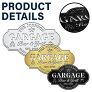 Poolside,Gift For Couples,Couple's Hobby,Family,Grilling,Happy,Swimming - Poolside Bar & Grill - Personalized Cutout Metal Sign