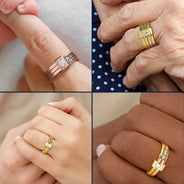 Gift For Yourself,Gift For Women,Gift For Wife,Gift For Girlfriend,Gift For Mother,Gift For Grandma,Gift For Daughter,Gift For Sisters,Gift For Bestie,Love - Positive Affirmations For Self Reminder - Personalized Heart Stacking Rings