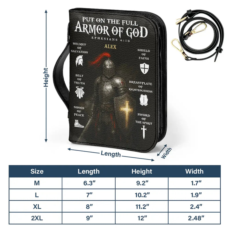 Christian, Gift For Yourself - Put On The Full Armor Of God Bible - Personalized Bible Cover