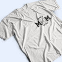 Dog Lovers,Dog Mom,Dog Dad,Cat Lovers,Cat Mom,Cat Dad,Pet Lovers,Pet Mom,Pet Dad,Non-Eng,Photo - Pencil Sketch (Dark BG),Adorable - Custom Photo White Pencil Sketch Art Pet Dad Pet Mom Est Year - Personalized T Shirt