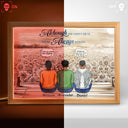 Always On Our Minds Forever In Our Hearts - Memorial Gift For Family, Siblings - Personalized Picture Frame Light Box
