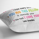 Grandma Mom How Much I Love You - Gift For Kids, Granddaughter, Grandson - Personalized Pillow