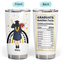 Graduate Nutrition Facts - Graduation Gift - Personalized Tumbler