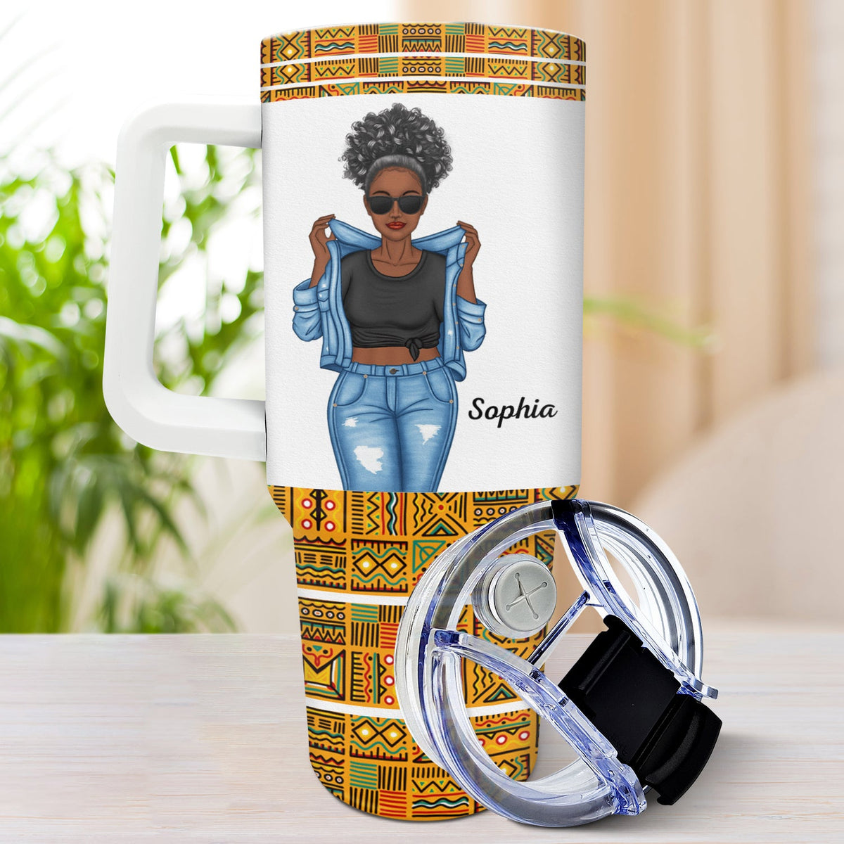Dope Black Mom - Gift For Mom - Personalized 40oz Tumbler With Straw