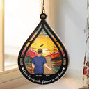 Memorial Once By My Side, Forever In My Heart - Personalized Window Hanging Suncatcher Ornament