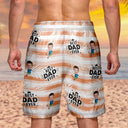 Custom Photo,Gift For Father,Gift For Grandpa,Happy - Custom Photo Best Dad Grandad Ever - Personalised Unisex Beach Shorts