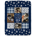 Pet Lovers - Custom Photo Snuggle This Blanket Pet Memorial - Personalized Fleece Blanket, Sherpa Blanket