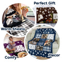 Pet Lovers - Custom Photo Snuggle This Blanket Pet Memorial - Personalized Fleece Blanket, Sherpa Blanket
