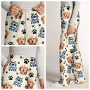 Custom Photo Best Dog Dad Dog Mom - Personalized Pajama Pants