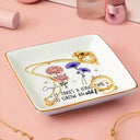 Gift For Bestie - Flowers It Takes A Long Time - Personalized Ring Dish