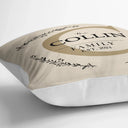 Family - Monogram Family Name - Personalized Pillow
