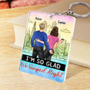 Gift For Couples, Gift For Husband, Gift For Boyfriend, Gift For Wife, Gift For Girlfriend - Started With A Message Song QR Code Couples - Personalized Acrylic Keychain