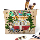 Gift For Yourself, Camping, Campsite - Queen Of The Camper - Personalized Cosmetic Bag
