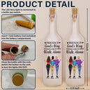 Gift For Bestie,Happy - A Friend Is God's Way Of Making Sure We Never Walk Alone - Personalized Bottle Light