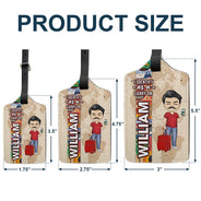Travel,Gift For Yourself,Funny - I Identify As A Carry On - Personalized Luggage Tag