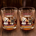Pet Lovers,Dog Lovers,Cat Lovers,Funny,Custom Photo - Custom Photo Admit It Life Would Be Boring - Personalized Whiskey Glass