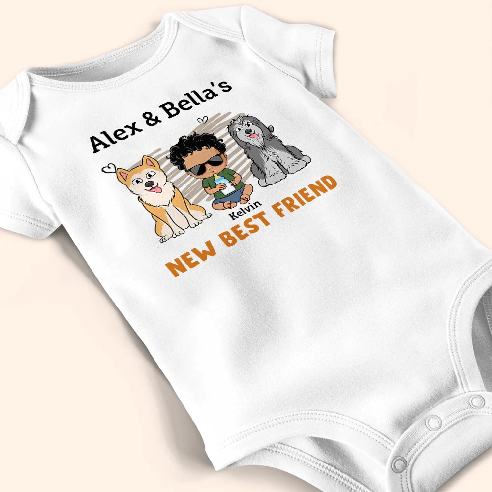 Pet Lovers, Dog Lovers, Cat Lovers, Gift For Kids - New Best Friend Pet Lovers - Personalized Baby Onesie
