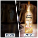 Pet Lovers, Memorial - Custom Photo Your Light Will Always Shine In My Heart - Personalized Bottle Light