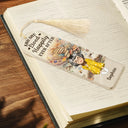 Reading, Gift For Yourself, Gift For Women - Book Tree Reading One More Chapter - Personalized Acrylic Bookmark