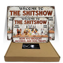 Dog Lovers, Pet Lovers, Grilling - Hope You Brought Alcohol And Dog Treats - Personalized Classic Metal Signs

