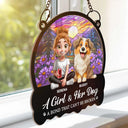 Dog Lovers, Pet Lovers - A Bond That Can't Be Broken - Personalized Window Hanging Suncatcher Ornament