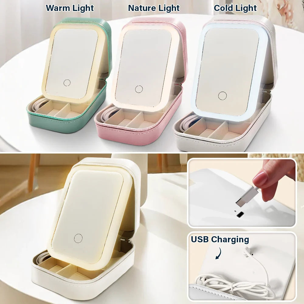 I Hope That Every Time You Look - Personalized Makeup Box With LED Mirror