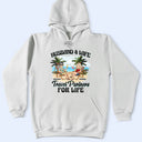 Gift For Couples,Gift For Husband,Gift For Wife,Gift For Boyfriend,Gift For Girlfriend,Travel,Happy - Travel Partners For Life - Personalized T Shirt