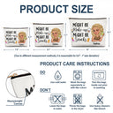 Gift For Yourself,Gift For Women,Happy - Might Be Make Up Might Be Snacks - Personalized Cosmetic Bag