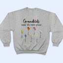 Gift For Grandma - Grandkids Make Life More Grand - Personalized T Shirt