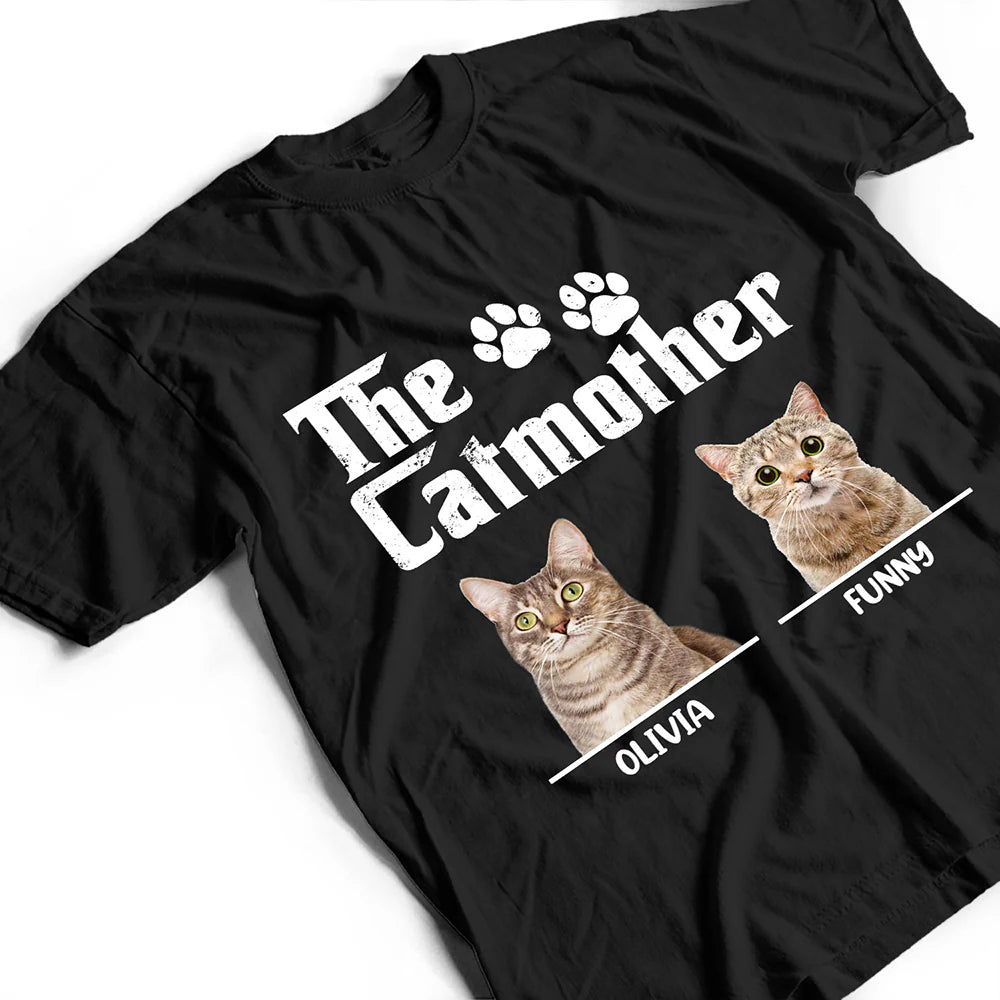 Custom Photo,Dog Lovers,Dog Mom,Dog Dad,Happy - Custom Photo The Dog Cat Mother Father - Personalized T Shirt