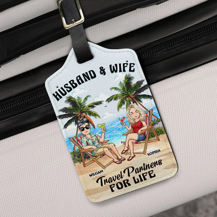 Travel Partners For Life - Personalized Luggage Tag