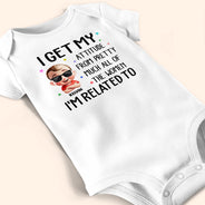 New baby,New Mom,Funny,New Dad,Parents,Gift For Mother - I Get My Attitude - Personalized Baby Onesie