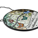 Gift For Grandma,Love - When A Child Is Born - Personalized Stained Glass Window Hanging Suncatcher