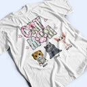 Cat Mom,Cat Lovers,Pet Lovers - Cat Mom Floral - Personalized T Shirt
