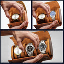 Gift For Grandpa,Gift For Father,Funny,Happy - This Grandpa Dad Belongs To Kids Pet - Personalized Leather Watch Case