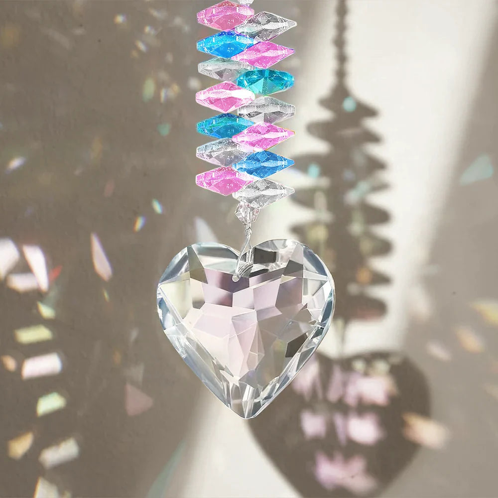 Pet Lovers,Pet Mom,Pet Dad,Pet Couple,Dog Lovers,Dog Mom,Dog Dad,Dog Couple,Cat Lovers,Cat Mom,Cat Dad,Cat Couple,Memorial,Sad - I Miss You I Know Dog Cat Memorial - Personalized Heart Crystal Suncatcher