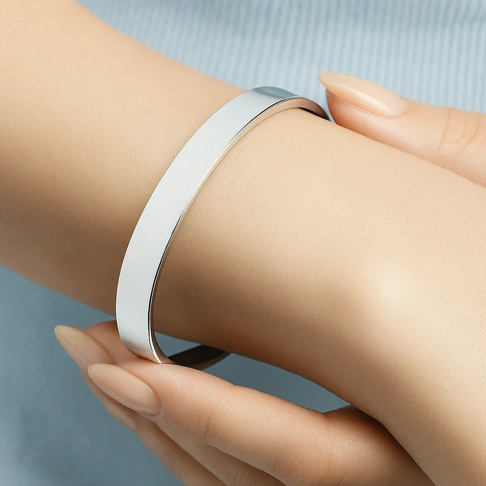 Gift For Sisters, Gift For Sibling, Love - The Love Between Sisters - Personalized Bangle Bracelet Cuff