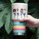 Best Friends Here's To Another Year Of Bonding Over Alcohol White - Bestie BFF Gift - Personalized Custom 30 Oz Tumbler