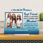 Custom Photo Best Friends Who We Have In Our Life That Matters - Gift For BFF - Personalized Custom Horizontal Rectangle Acrylic Plaque