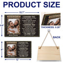 Custom Photo Husband Wife When We Get To The End Of Our Lives - Anniversary, Valentine Gift For Couples - Personalized Custom Wood Rectangle Sign