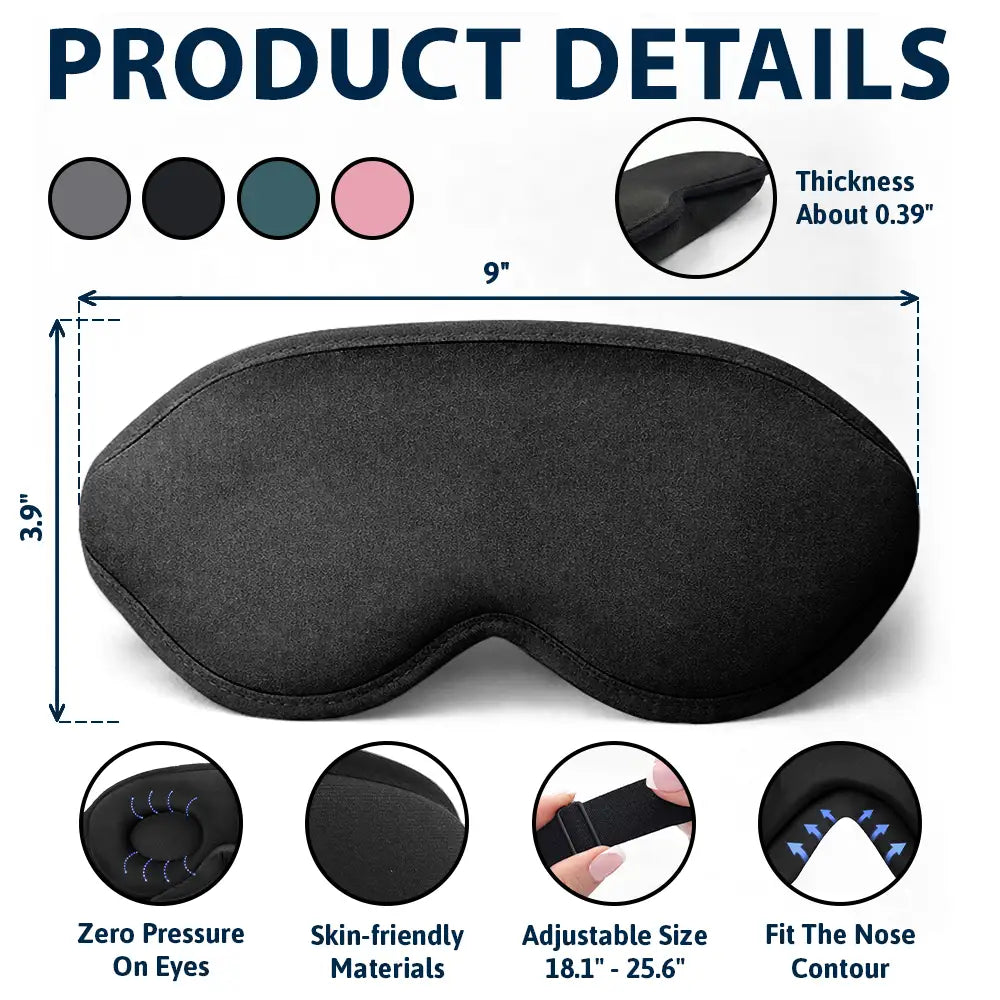 Gift For Yourself, Travel, Gift For Women, Gift For Men, Funny - Shhh...I'm Sleeping - Personalized 3D Sleep Mask