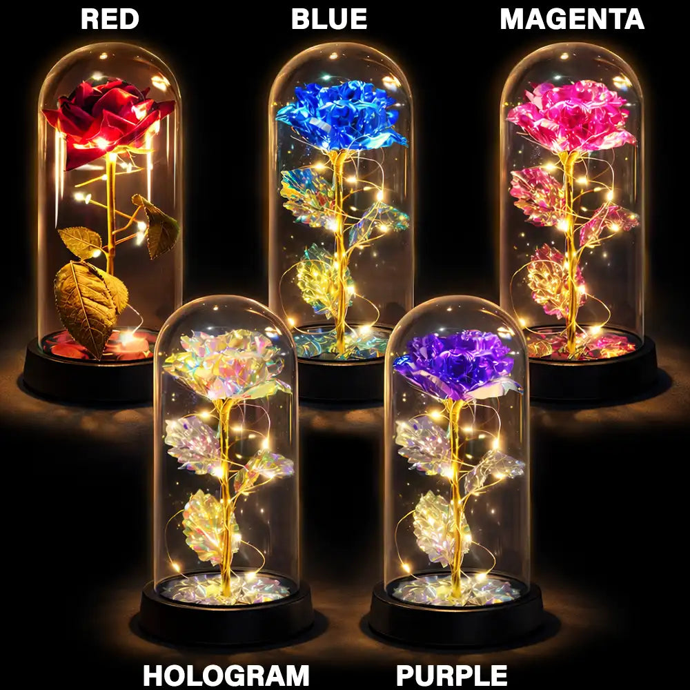 Mom - Daughters (Adult),Mom - Daughters (Young),Gift For Mother,Love - A Bond That Can't Be Broken Mom And Daughter - Personalized Everlasting Rose Dome Lamp