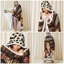 Reading,Gift For Yourself,Gift For Women,Happy - Reading Blanket Just A Girl Who Loves Books - Personalized Wearable Hooded Blanket