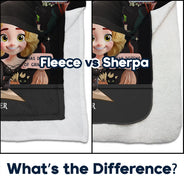 Halloween, Reading, Gift For Yourself, Gift For Women, Happy - Reading Book Witch Blanket - Personalized Fleece Blanket, Sherpa Blanket
