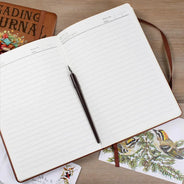 Gift For Yourself,Reading,Happy,Gift For Women,Gift For Men - Reading Journal Book Tree - Personalized Leather Journal

