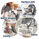 Reading,Gift For Yourself,Gift For Women,Happy - Reading Once Upon A Time There Was A Girl - Personalized Fleece Blanket, Sherpa Blanket