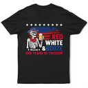Independence Day,Gift For Yourself,Happy,Gift For Women,Gift For Men,America 250th,Icon,Proud - Red White & Booze US Independence Day - Personalized T Shirt