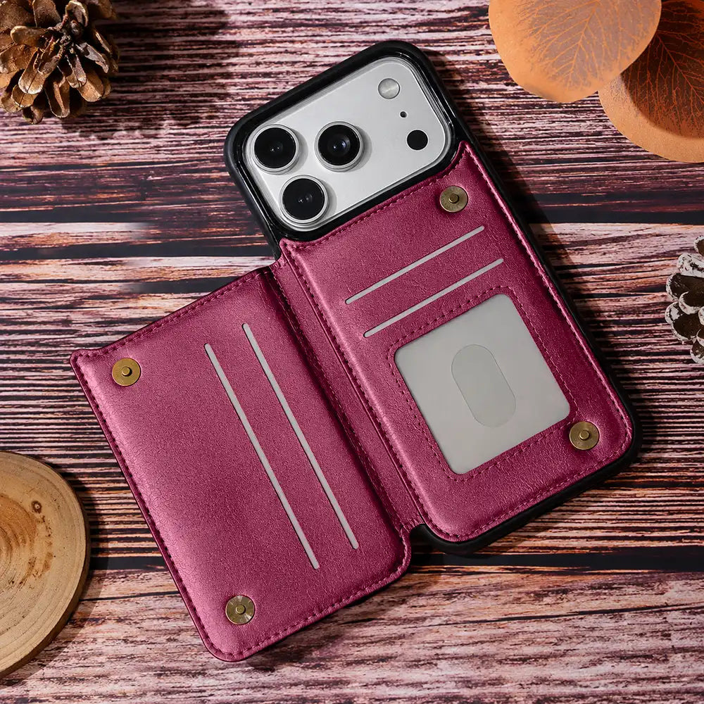 Gift For Grandma, Love, Gift For Mother - Living That Grandma Life - Personalized Leather Flip Wallet Phone Case