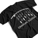 Dad's Hobby,Fishing,Gift For Father,Non-Eng,Icon,Playful - Reel Cool Dad Grandpa - Personalized T Shirt
